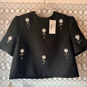 Odd Muse Embellished Crop Tee